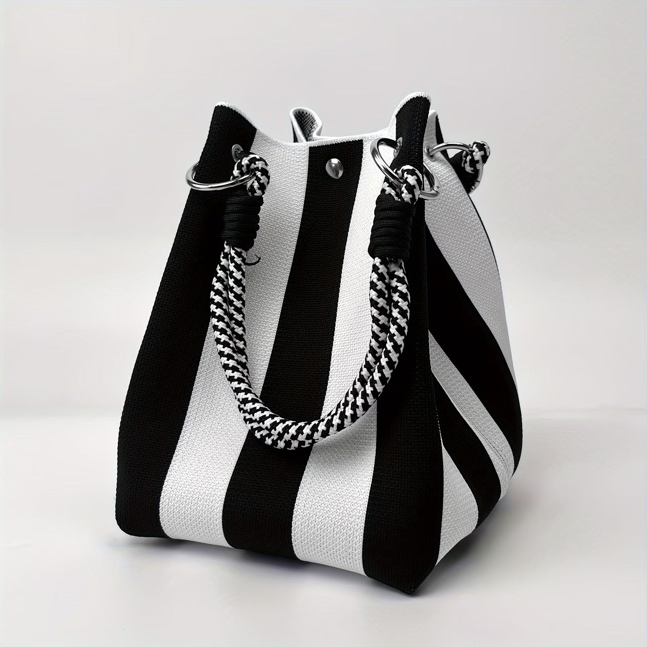 Bolsa Feminina Tote de Malha com Grande Capacidade