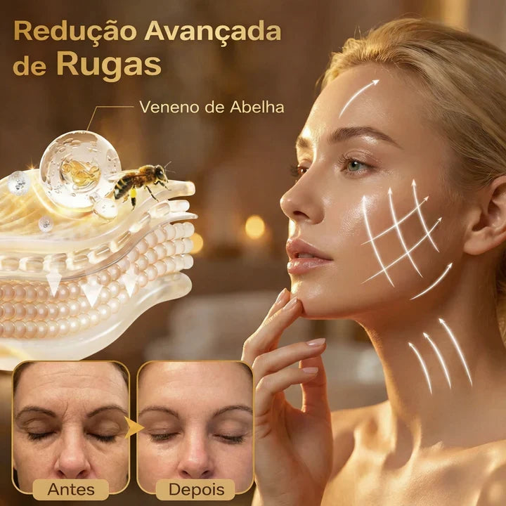 Kit Bee Venom Completo: 2 Corporais + 1 Creme Facial Bee Venom • Só Hoje