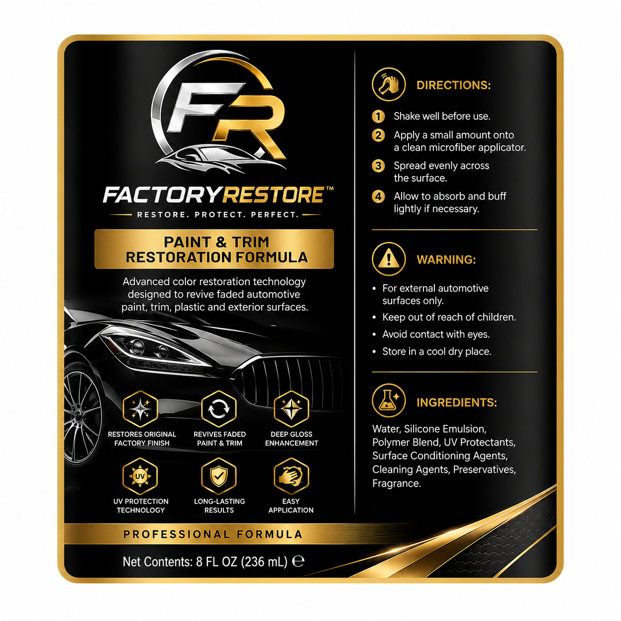 FactoryRestore™ • Restore Your Car's Original Factory Finish in Minutes
